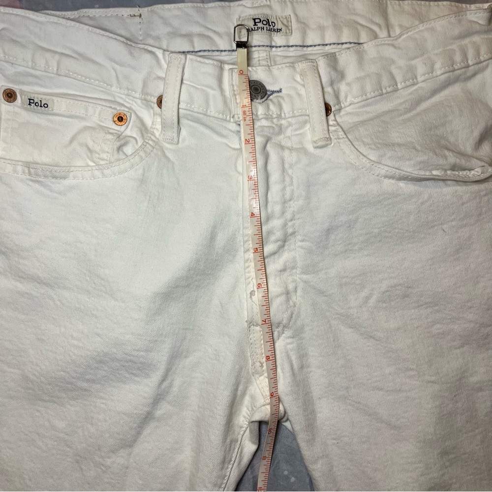 Polo Ralph Lauren Varick Slim Straight Jeans Men’s 30x30 White Stretch Denim - Picture 7 of 13